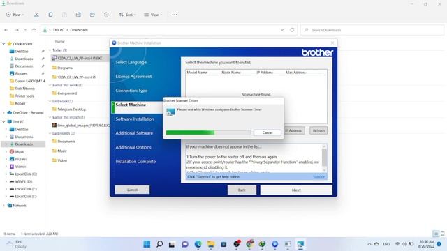 Brother DCP T420W T426W Wifi Setup Install Wifi  Driver