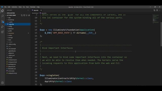 Directory Structure of Laravel смотреть онлайн