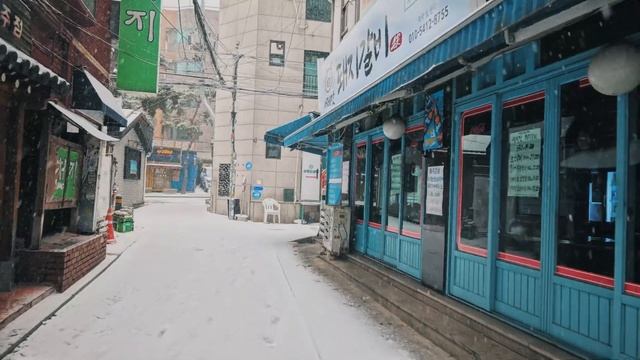 [4K] 2021 Seoul Snow Day Walk Compilation, 4 Hours | 2021년 서울에 눈왔던 날 걷기 모음  - 4시간