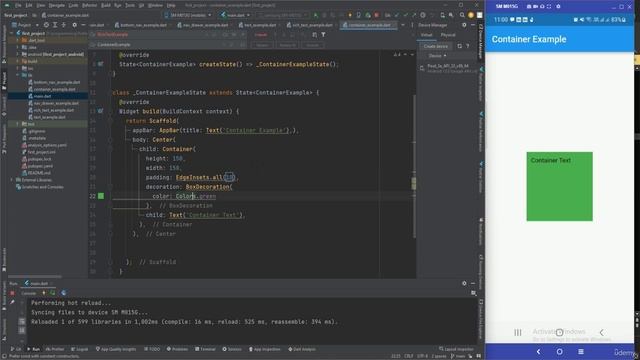 12 глава 9. Container Widget смотреть онлайн