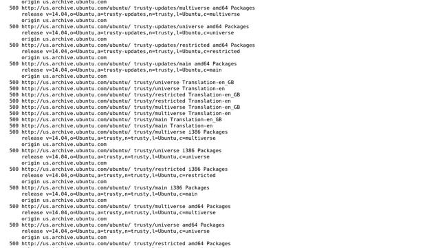 Ubuntu: apt-get update warning: Ignoring Provides line with DepCompareOp for package... смотреть онлайн