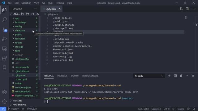 Building a Laravel 8 CRUD Web Application - 03b - Version Control and GitHub смотреть онлайн