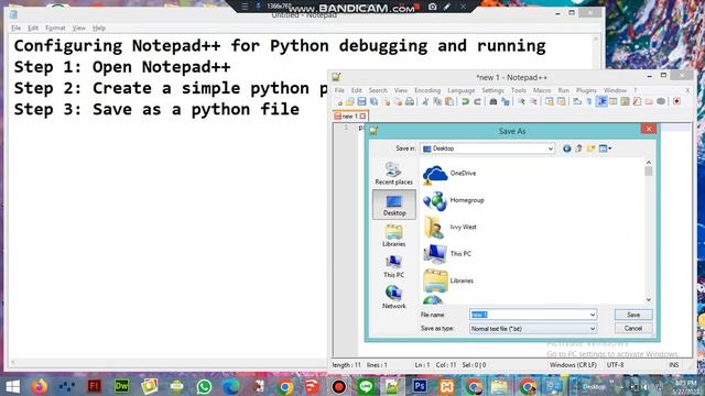 3. Configuring Notepad++ for Python debugging and running part 1 смотреть онлайн