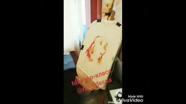 Мастер-класс росписи футболок , творческий процесс смотреть онлайн