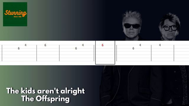 The Offspring - The Kids Aren't Alright - Stunning Guitar Tab смотреть онлайн