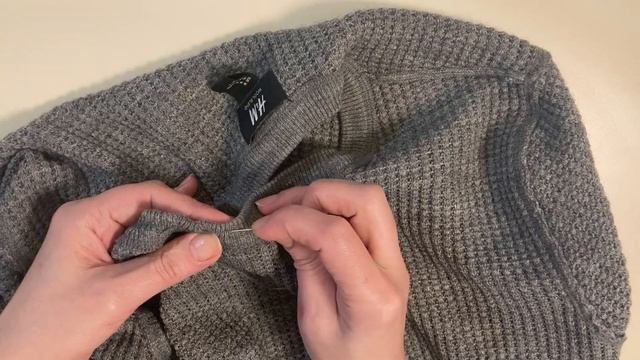 Уменьшить Горловину в Свитере❗️Reduce The Neckline In A Sweater❗️Cómo Reducir El Escote De Un Jerse