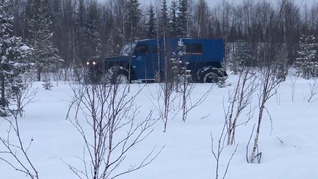 вездеход Зырянин 112 по глубокому снегу смотреть онлайн