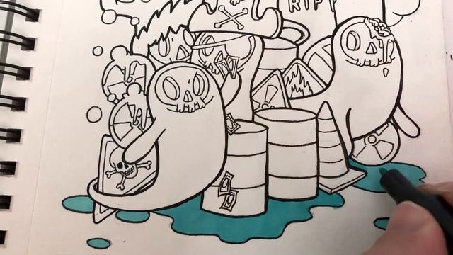 Как рисовать дудлы! Радиоактивные дудлы! Рисовать с RisoVano. смотреть онлайн