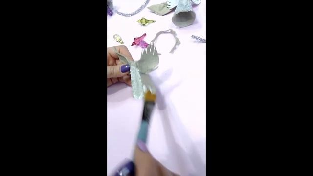 Новогоднее украшение своими руками - Ангел. Paperland смотреть онлайн