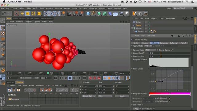 Cinema 4D Tutorial - Animate With Music Using The Mograph Sound Effector смотреть онлайн