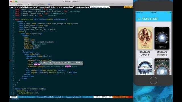 Z-переход - React Navigation - React Native - Урок 4 - Level 1 смотреть онлайн