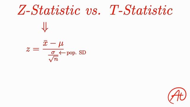 Z-Statistics vs. T-Statistics EXPLAINED in 4 Minutes смотреть онлайн