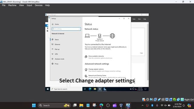 Configuring Your Windows Server 2022 Virtual Network Adapter in VirtualBox смотреть онлайн