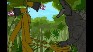 Годзилла против сиреноголового. Анимация