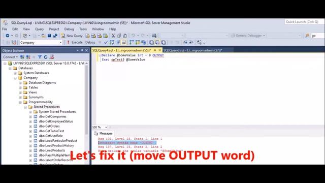 MSSQL - Fix Error - Incorrect syntax near 'OUTPUT' смотреть онлайн