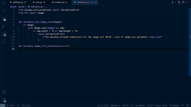 Full Stack React Django DRF | Chat App | Django Model Validation Class for Image Field смотреть онлайн