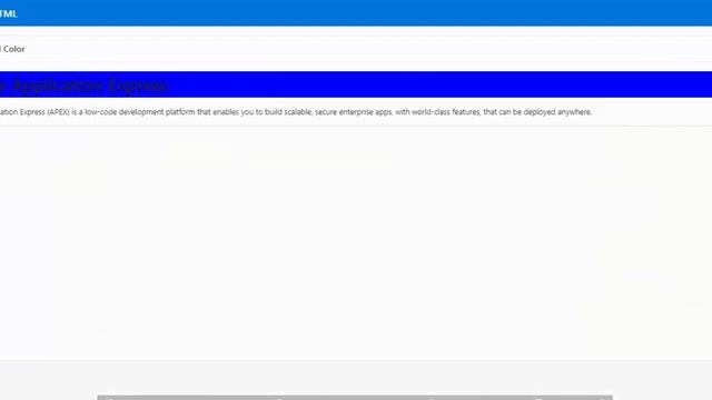 Learn HTML with Oracle APEX | Style Sheet | Color| Oracle APEX смотреть онлайн