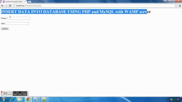 Create Sample php web page with WAMP server 1 смотреть онлайн