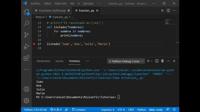 Misión TIC - Ciclo 1 - PYTHON - Tutoría 98 - Funciones y clases смотреть онлайн