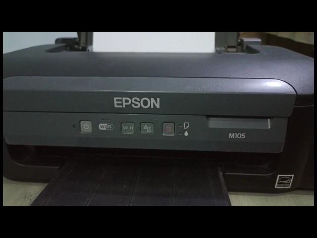 При включении в сеть и нажатии кнопки питания одновременно редко мигают четыре световых Epson M105