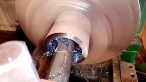 Токарные работы. Расточка внутреннего диаметра.