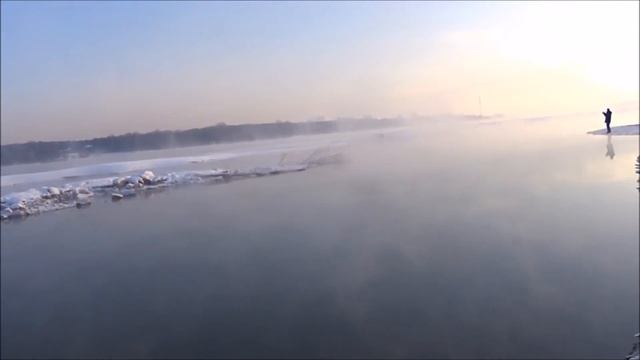 Зимний спиннинг в Сибири, ловля на угрюм реке. смотреть онлайн