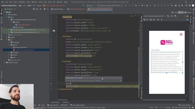 Criando DialogFragment com CustomView com Android Studio смотреть онлайн