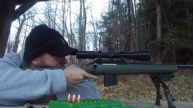 Ruger American Predator Hornady 123 ELD and Ramshot Tac powder read below смотреть онлайн