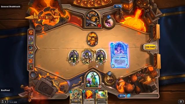 Hearthstone - How to beat General Drakkisath (Blackrock Mountain Adventure) смотреть онлайн