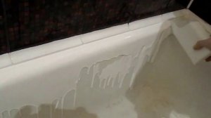 Реставрация ванны жидким акрилом. Методом «налива»