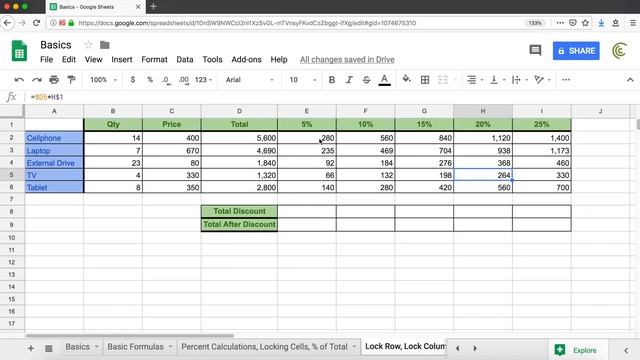 Google Sheets - Lock Rows, Lock Columns, Lock Ranges, So Much Locking! - Part 4 смотреть онлайн
