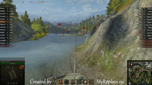 WOT: Mauntain Pass - T-44 - 5 frags смотреть онлайн