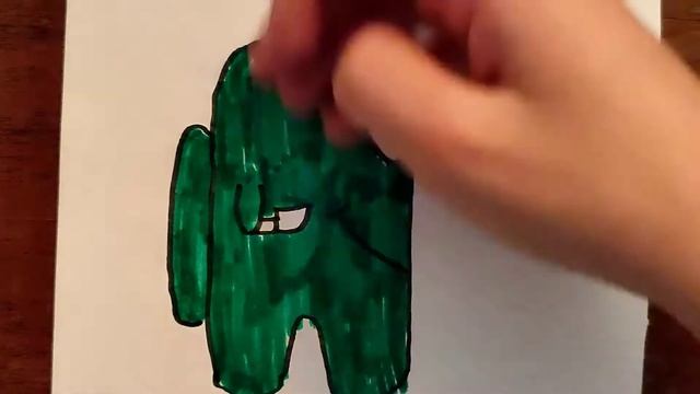 Как нарисовать Амонг аса из игры Амонг ас смотреть онлайн