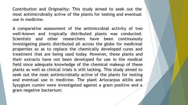Comparative Assessment of the Anti Microbial Properties of Artocarpus altilis, and Syzygium cumini смотреть онлайн