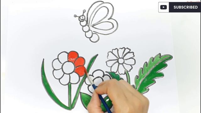 Bolalar uchun moychechak rasm chizish | Рисуем картинку ромашки для детей How to draw a flower смотреть онлайн