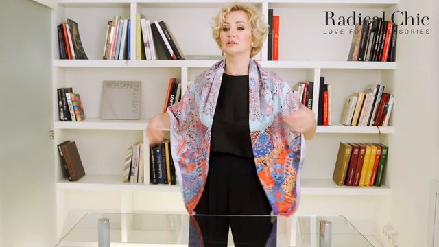 Как носить большой шелковый платок. Кружево смотреть онлайн