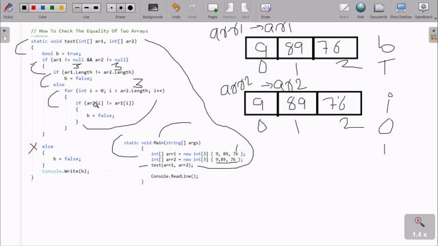 Compare Elements of Two Arrays in C# смотреть онлайн