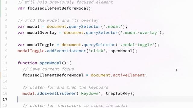 Modals and Keyboard Traps смотреть онлайн