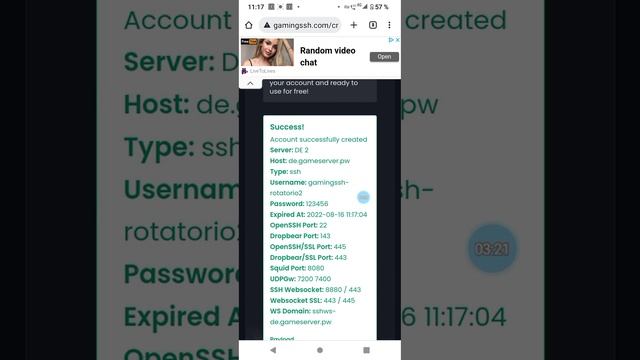 crea cuenta ssh por 30 dias de manera facil .. suscribete , deja like y te regalo host funcional смотреть онлайн