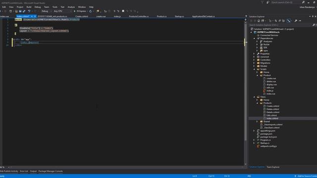 CRUD Operation using Entity framework - Using ASP.Net-Core-MVC-with-VueJs (Part 2) смотреть онлайн