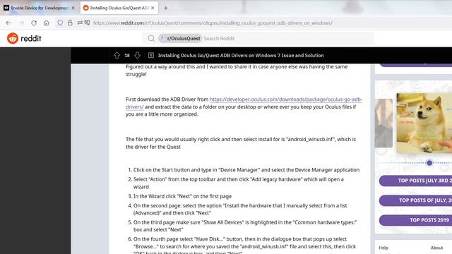 Install ADB drivers on Windows 7 for Oculus Quest 2 (Fixed) to test unity VR (2021/22) смотреть онлайн