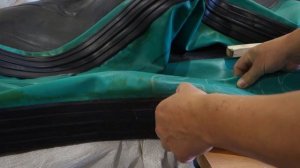 Ремонт резиновой  лодки