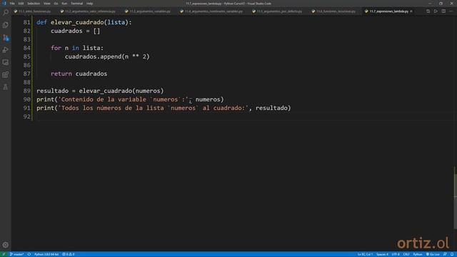 Python Curso V2: 259 Usar la Función map() y una Expresión Lambda para Transformar una Lista смотреть онлайн