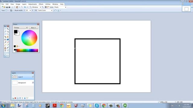 Paint.Net - How to Draw perfect Squares And Circles смотреть онлайн