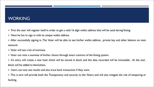 Secure online voting system using Blockchain(ProjectID: 2018CSEPID51) смотреть онлайн