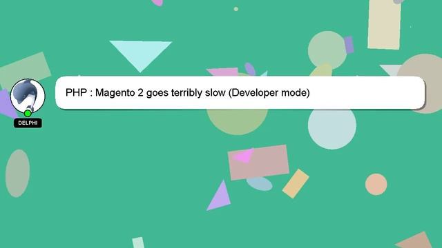 PHP : Magento 2 goes terribly slow (Developer mode) смотреть онлайн