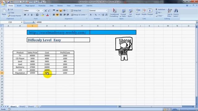 How To Do Subtraction in Excel смотреть онлайн