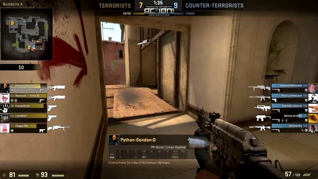 CS:GO Python kills again! смотреть онлайн