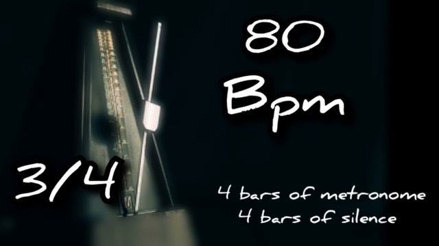 80 bpm metronome with silence 3/4 смотреть онлайн