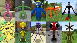 Мод на все ВИДЫ РАДУЖНЫХ ДРУЗЕЙ в МАЙНКРАФТ ! ADDON MOD ROBLOX RAINBOW FRIENDS in MINECRAFT